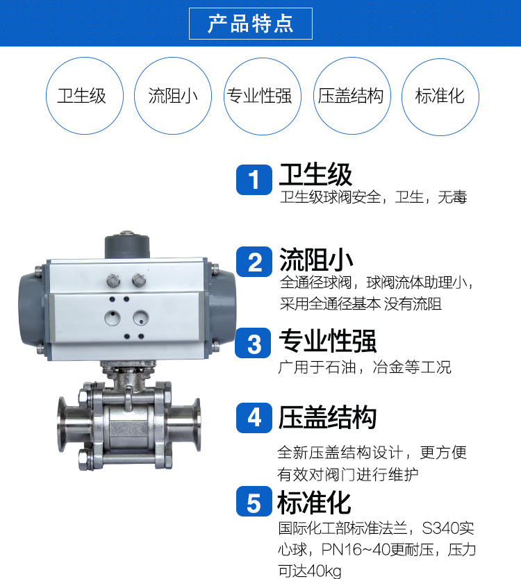 SEFORT氣動卡箍衛(wèi)生級球閥 SEFORT氣動卡箍衛(wèi)生級球閥